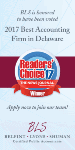 Best Accounting Firm 2017 - Delaware CPA