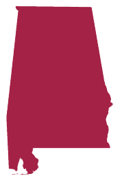 Silhouette of the State of Alabama