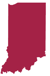 Silhouette of the State of Indiana