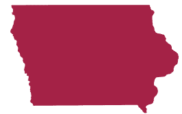 Silhouette of the State of Iowa