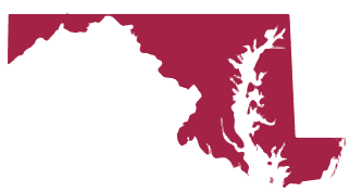 Silhouette of the State of Maryland