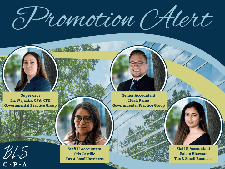 BLS CPAs Celebrates Team Member Promotions