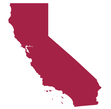 Silhouette of the State of California