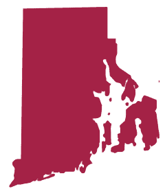 Silhouette of the State of Rhode Island