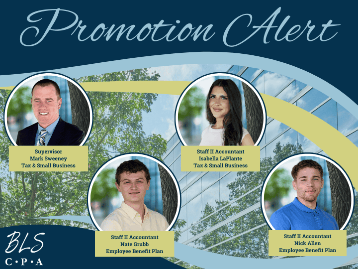 BLS CPAs Celebrates Team Member Promotions